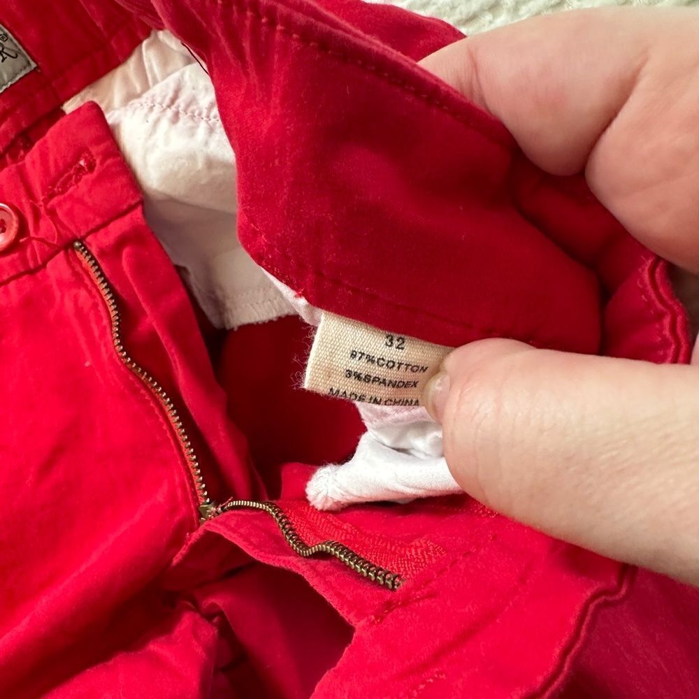 Red Chinos- EUC Size 32 - Picture 4 of 4